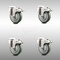 Service Caster 4 Inch 316SS Gray Polyurethane Swivel Bolt Hole Caster Set with Lock Brake SCC SCC-SS316BHTTL20S414-PPUB-4 - alternate 1
